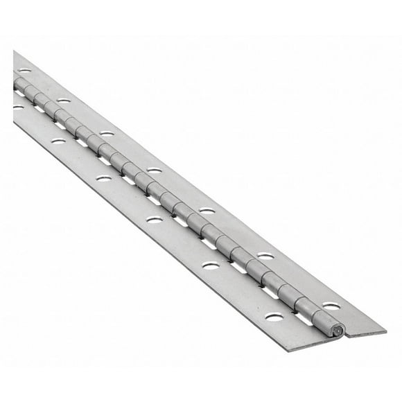5/8 In W X 48 In H Bright Nickel Continuous Hinge,1Cba1 5/8 In W X 48 In H Bright Nickel Continuous Hinge,1Cba1